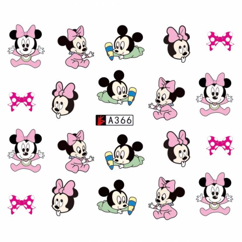 Stickers Ongles Water Décal Nail Art A366 Disney